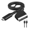 Câble vidéoprojecteur convertisseur péritel vers HDMI, vue principale