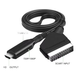 Câble vidéoprojecteur convertisseur péritel vers HDMI, detail