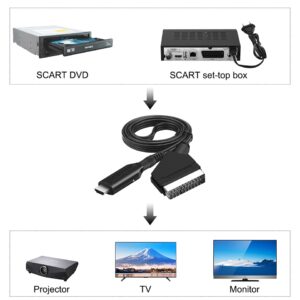 Câble vidéoprojecteur convertisseur péritel vers HDMI, vue arriere
