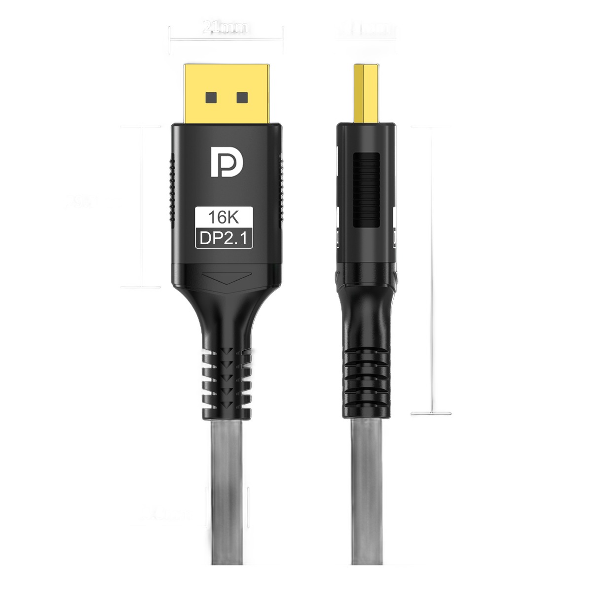 Câble vidéoprojecteur DisplayPort 2.1, plusieurs longueurs, vue principale