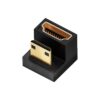 Cable videoprojecteur en adaptateur mini HDMI coude, vue principale