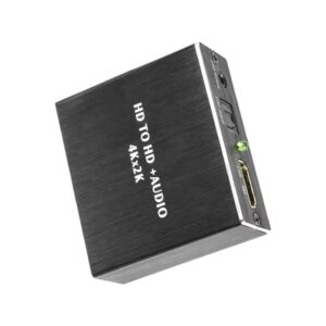 Cable videoprojecteur, extracteur audio HDMI 4K avec sortie jack, vue de trois quarts