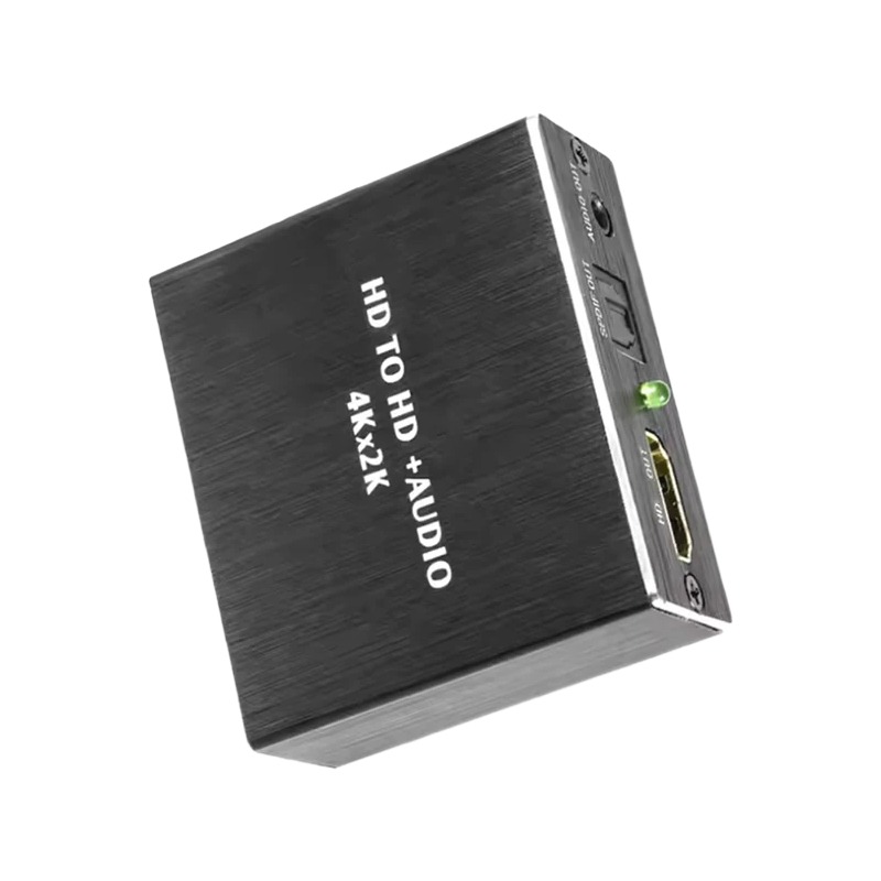 Cable videoprojecteur, extracteur audio HDMI 4K avec sortie jack, vue de trois quarts