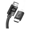 Cable videoprojecteur HDMI 2.0 haute definition pour consoles, vue principale