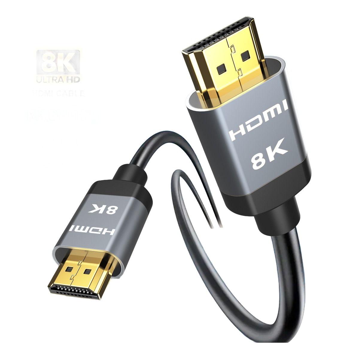 Câble vidéoprojecteur HDMI 2.1 court en 8K à 48 Gbit/s, vue principale