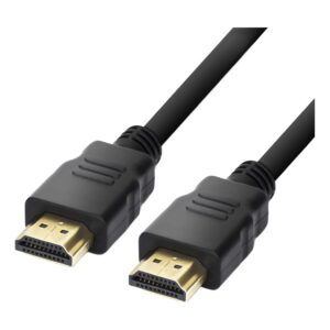 Cable videoprojecteur HDMI plaque or 4K en 0,3 ou 0,5 m, vue principale