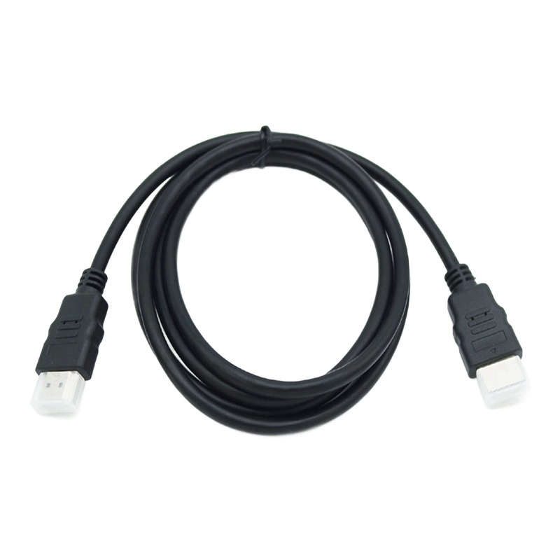 Cable videoprojecteur HDMI plaque or 4K en 0,3 ou 0,5 m, vue de face