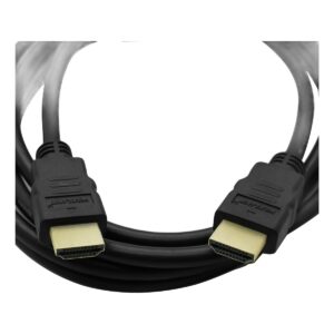 Cable videoprojecteur HDMI plaque or 4K en 0,3 ou 0,5 m, detail