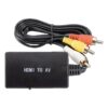 Câble vidéoprojecteur HDMI vers AV, convertisseur vers entrée RCA, vue principale