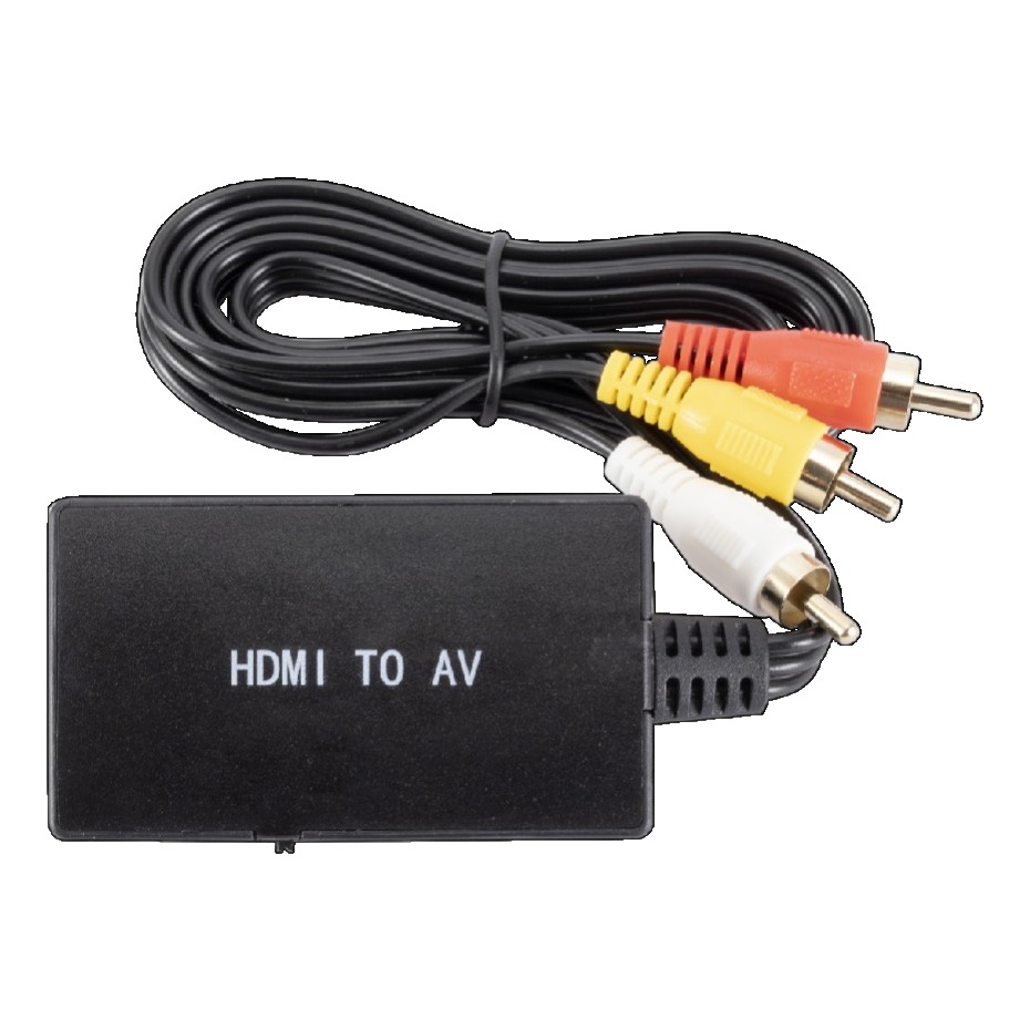 Câble vidéoprojecteur HDMI vers AV, convertisseur vers entrée RCA, vue principale
