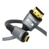 Cable videoprojecteur micro et mini HDMI tresse bidirectionnel, vue principale