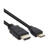 Câble vidéoprojecteur mini HDMI vers HDMI plaqué or, vue principale