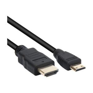 Câble vidéoprojecteur mini HDMI vers HDMI plaqué or, vue principale