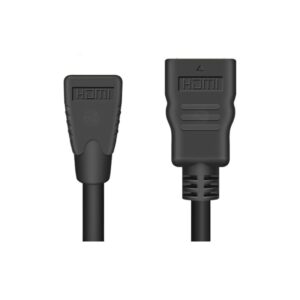 Câble vidéoprojecteur mini HDMI vers HDMI plaqué or, vue arriere