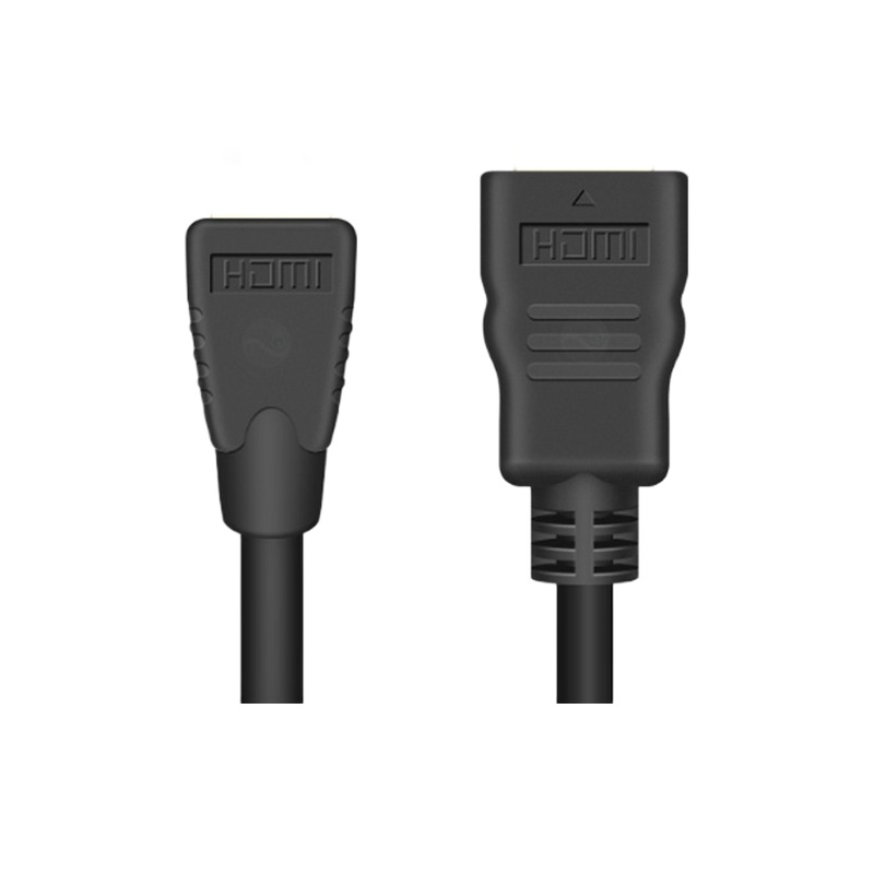 Câble vidéoprojecteur mini HDMI vers HDMI plaqué or, vue arriere