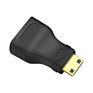 Câble vidéoprojecteur, mini raccord HDMI mâle vers femelle, vue de trois quarts