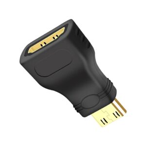 Câble vidéoprojecteur, mini raccord HDMI mâle vers femelle, vue de face