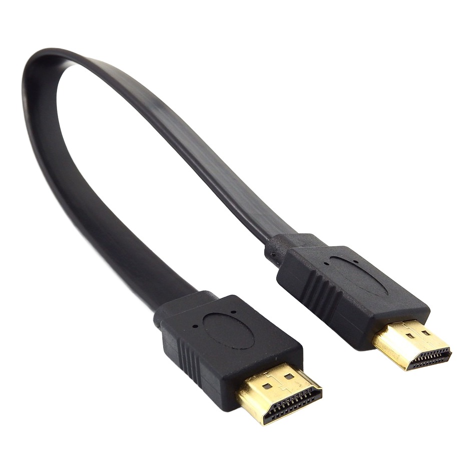 Câble vidéoprojecteur plat HDMI, trois longueurs courtes, vue principale