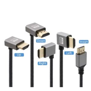 Cable videoprojecteur, rallonge HDMI male femelle 4K avec embouts mini, vue de face