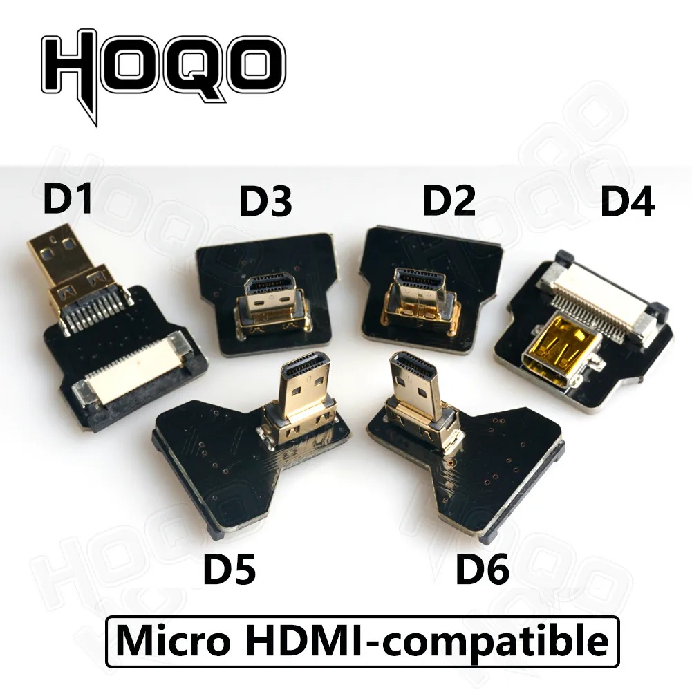 Cable videoprojecteur ruban FPV micro HDMI 90 degres, detail