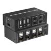 Cable videoprojecteur, switch kvm HDMI 4 ports en 4K a 60 Hz avec pedale, vue principale