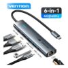 Câble vidéoprojecteur USB-C vers HDMI 4K 60 Hz avec réseau et charge, vue principale