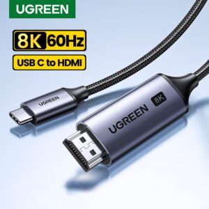 Cable videoprojecteur USB C vers HDMI 8K et tresse, vue principale
