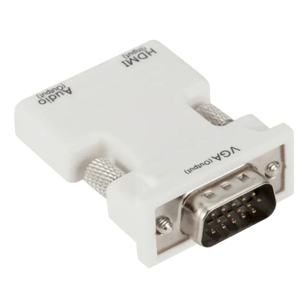 Câble vidéoprojecteur VGA vers HDMI, convertisseur intégré, detail