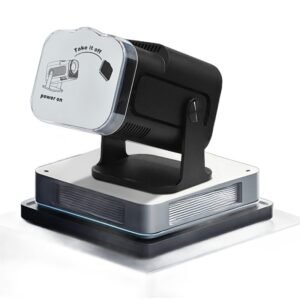 Cache objectif projecteur HY320 Mini, protection anti-poussière, vue arriere