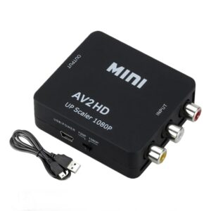 Convertisseur AV RCA vers HDMI 1080p, câble vidéoprojecteur rétro, vue principale