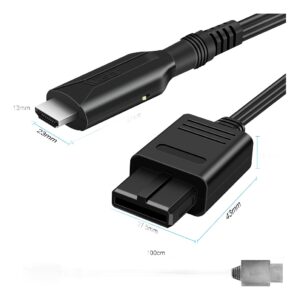Convertisseur cable videoprojecteur console retro vers HDMI, vue de trois quarts