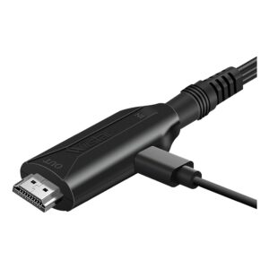 Convertisseur cable videoprojecteur console retro vers HDMI, detail
