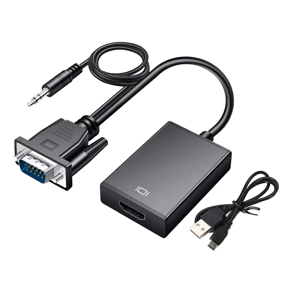Convertisseur VGA vers HDMI avec sortie audio, pour câble, vue principale