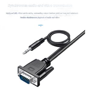 Convertisseur VGA vers HDMI avec sortie audio, pour câble, vue de trois quarts