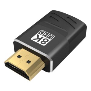 Coupleur pour câble vidéoprojecteur HDMI 2.1 femelle, vue de trois quarts