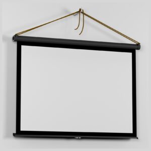 Écran de projection 50 pouces pliable, 4:3 ou 16:9, vue principale