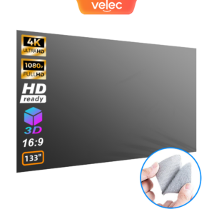 Écran de projection anti-lumière portable, 80 ou 120 pouces, vue principale