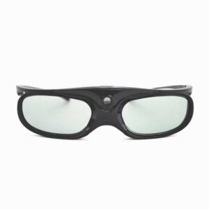 Écran de projection en 3D : lunettes actives, deux pièces, vue de trois quarts
