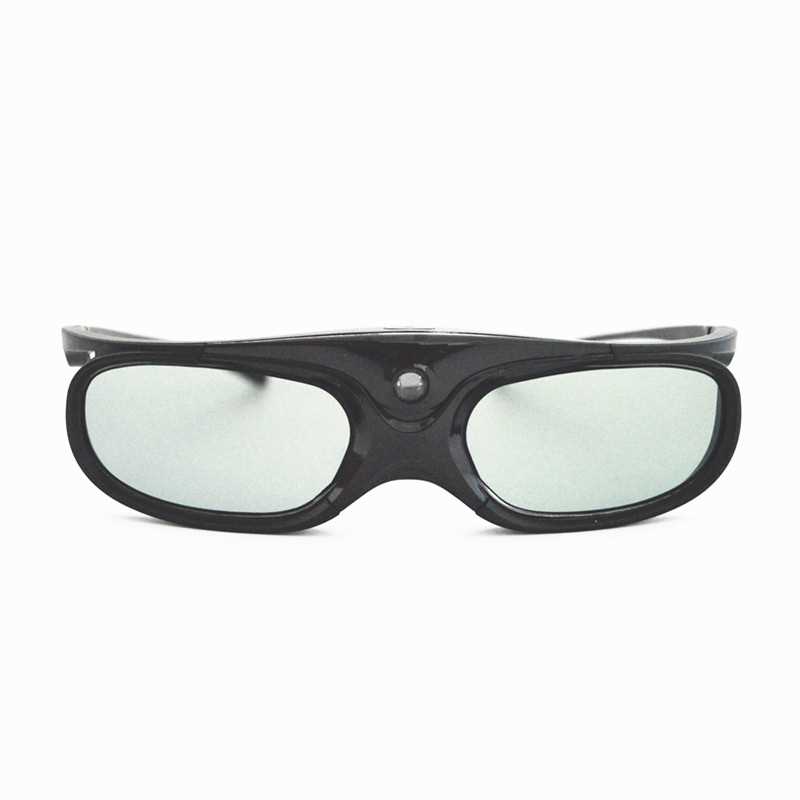 Écran de projection en 3D : lunettes actives, deux pièces, vue de trois quarts