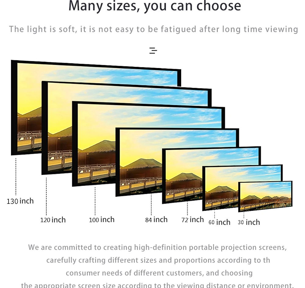 Écran de projection en tissu métallique anti-lumière, vue arriere