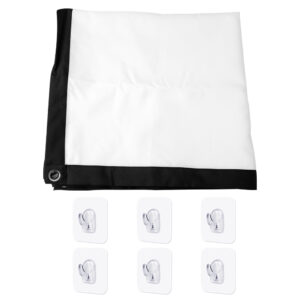 Écran de projection Full HD pliable, six diagonales, vue de profil