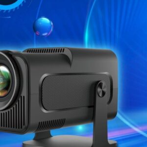Ecran de projection, mini Projecteur Portable HY320 Android 11 WiFi 6, vue arriere