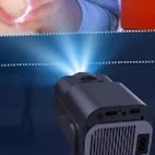 Ecran de projection, mini Vidéoprojecteur HY320 Android 11, Rotatif 180°, detail
