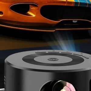 Ecran de projection, mini vidéoprojecteur USB portable 1080P angle, detail