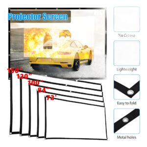 Écran de projection portable 16:9, de 60 à 150 pouces, vue principale