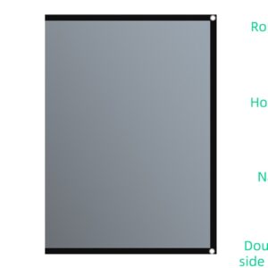 Écran de projection portable Anti-lumière 16:9, vue de face