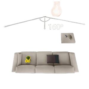 Écran de projection portable blanc mat, pliable, à œillets, vue principale