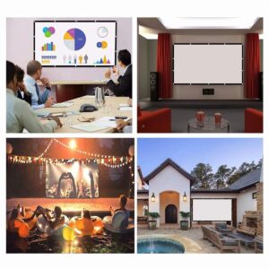 Ecran de projection portable de 60 a 150 pouces, vue principale