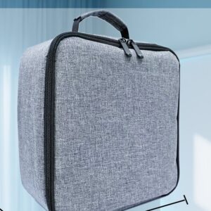 Ecran de projection, sac de rangement pour mini projecteur portable, vue de trois quarts