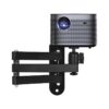 Ecran de projection, support mural pliable en aluminium, quatre, vue principale